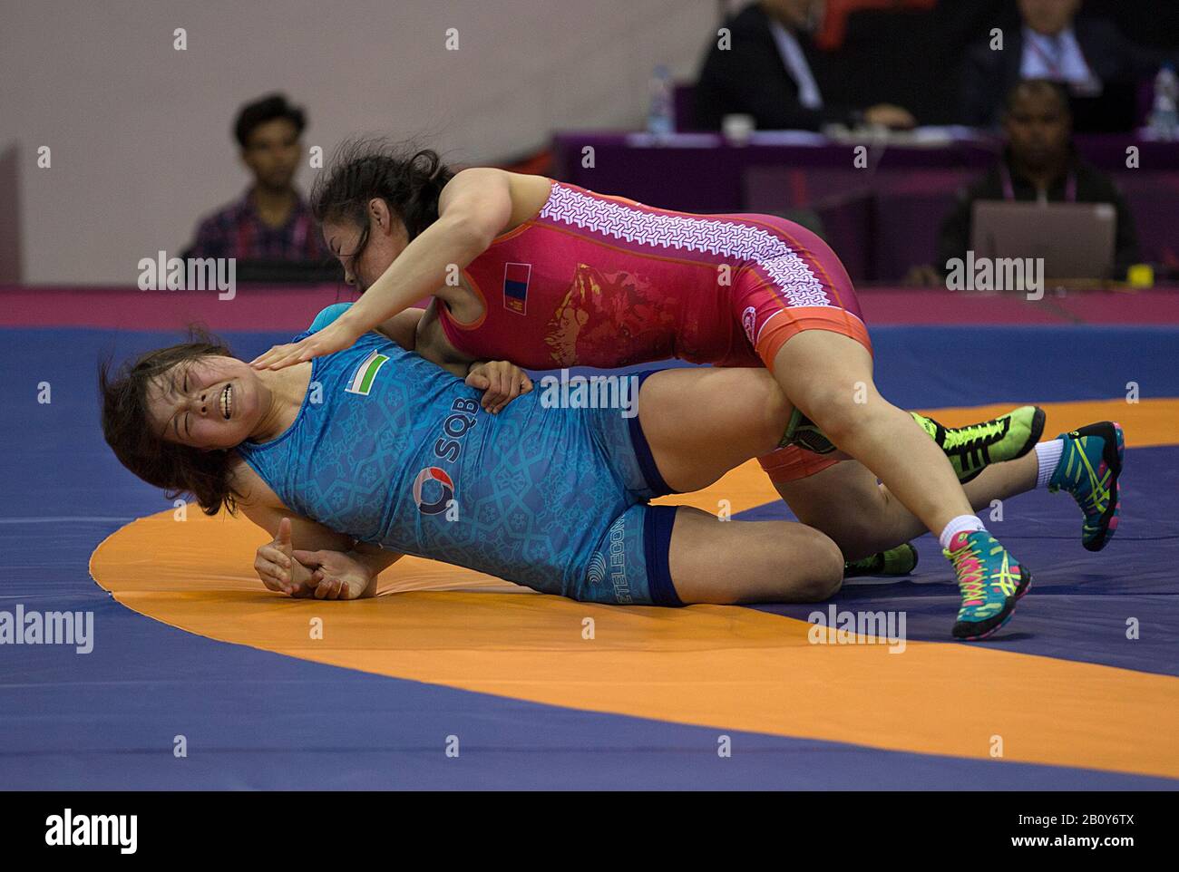 Asian Woman Wrestling