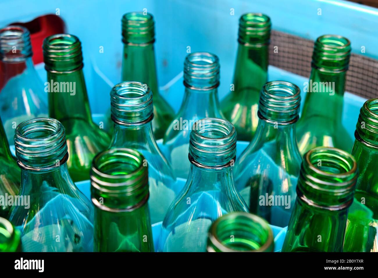 Glass bottles recycling container hires stock photography and images