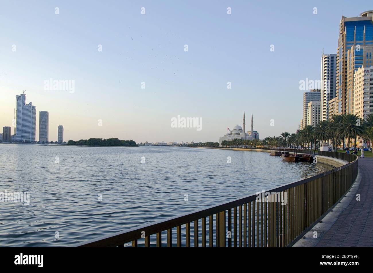 Waterfront in Sharjah, United Arab Emirates Stock Photo - Alamy