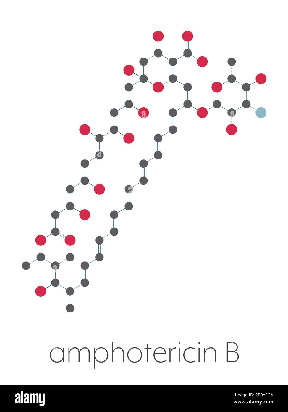 Amphotericin B antifungal drug molecule, illustration Stock Photo Alamy
