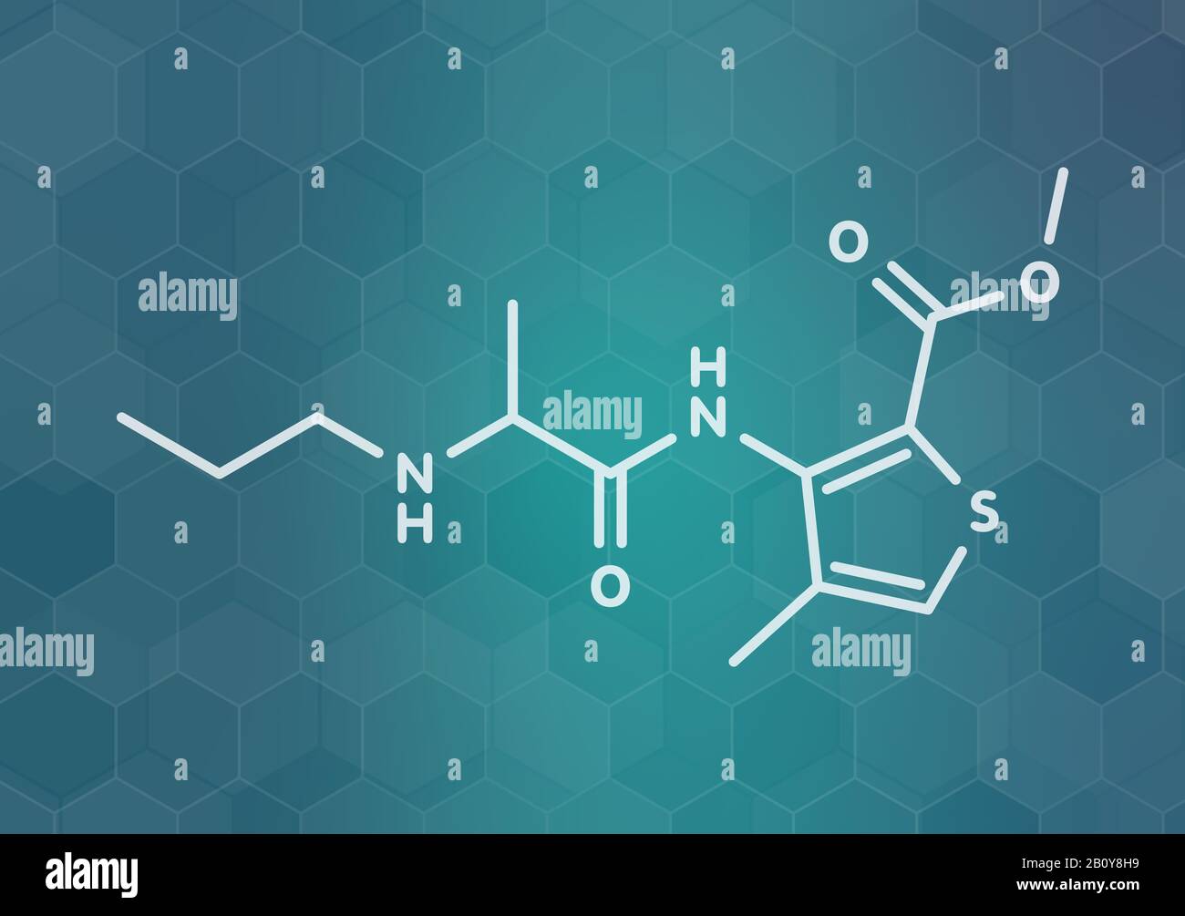 Articaine local anaesthetic drug molecule, illustration Stock Photo Alamy