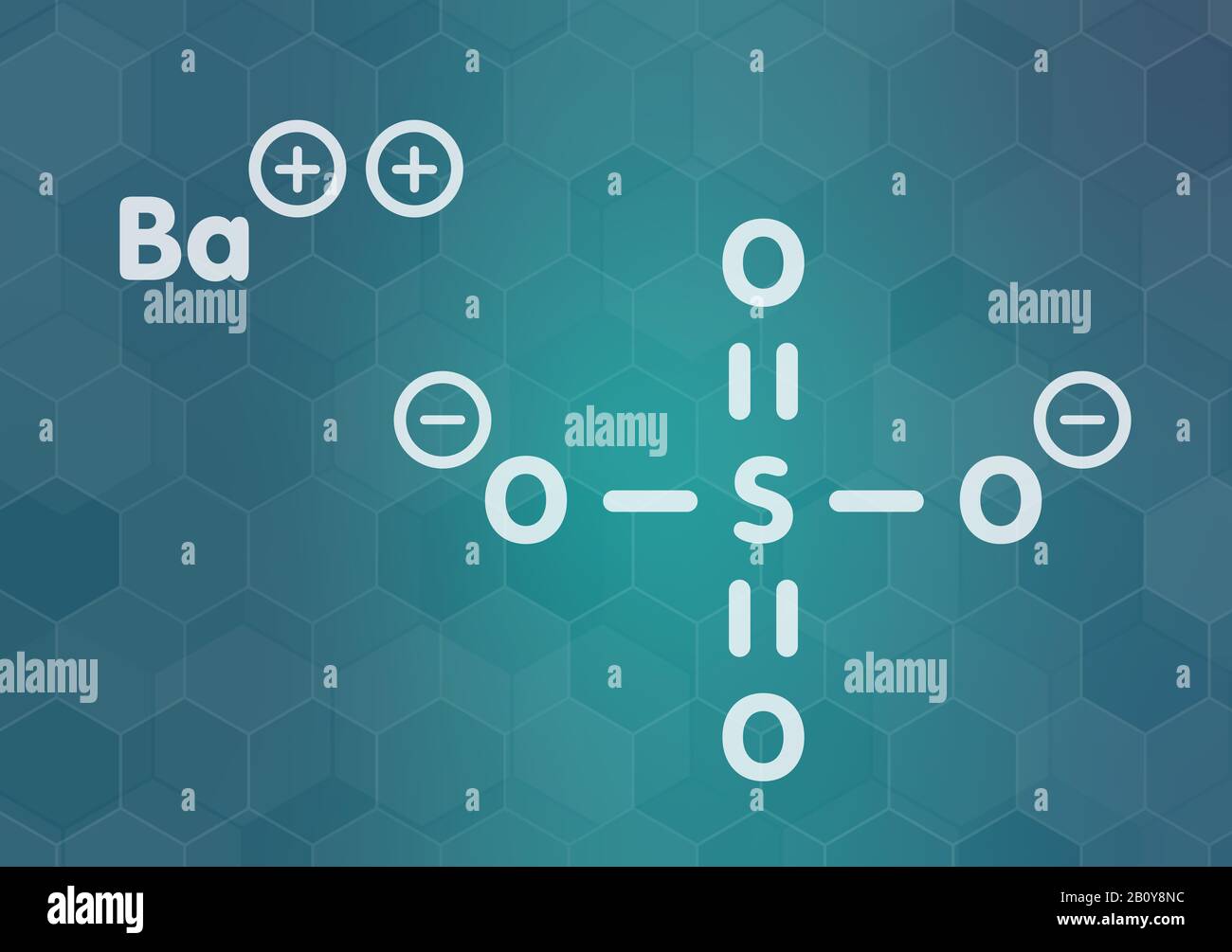 Barium sulfate chemical structure, illustration Stock Photo Alamy