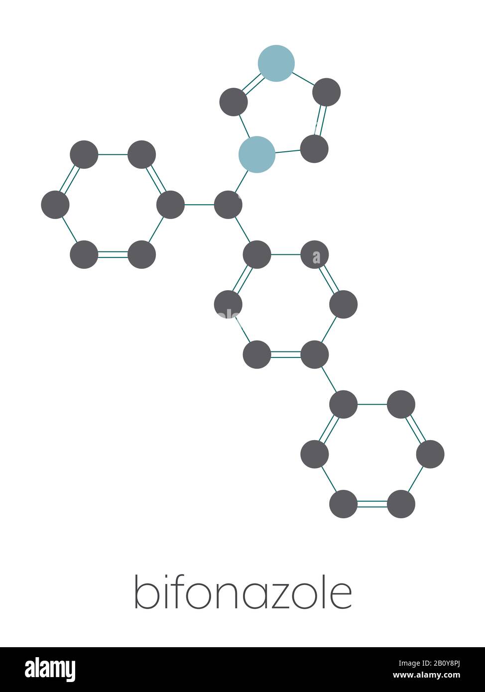 Bifonazole antifungal drug molecule, illustration Stock Photo Alamy