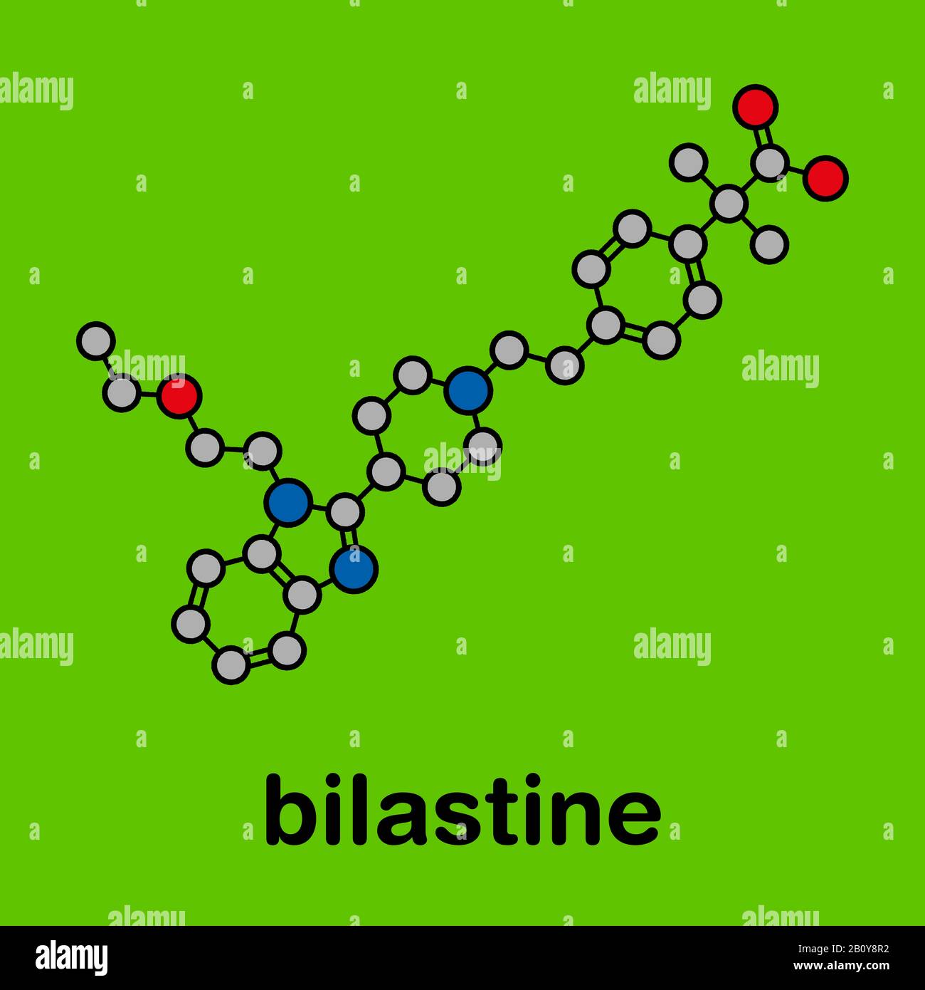 Bilastine antihistamine drug molecule, illustration Stock Photo Alamy