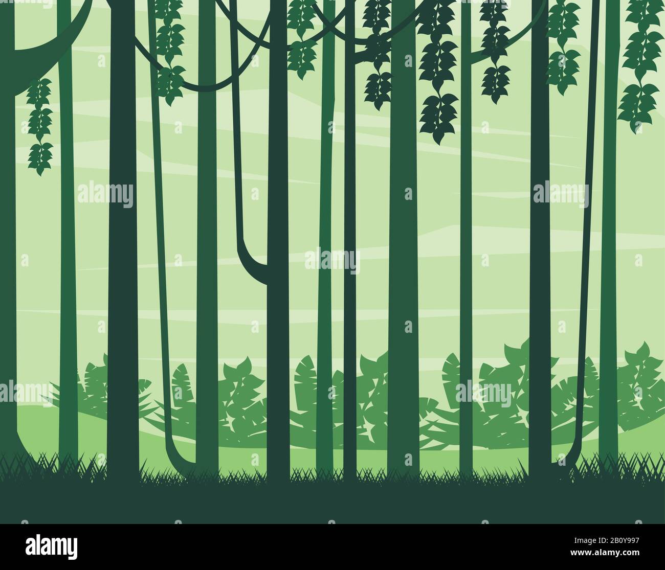 forest day landscape scene icon Stock Vector Image & Art - Alamy
