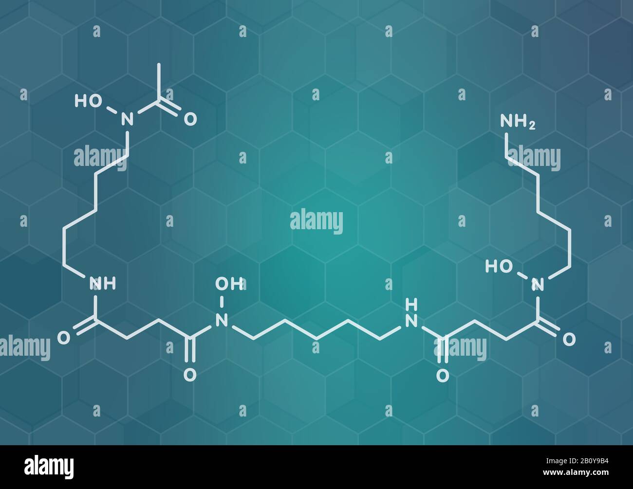 Deferoxamine drug molecule, illustration Stock Photo - Alamy