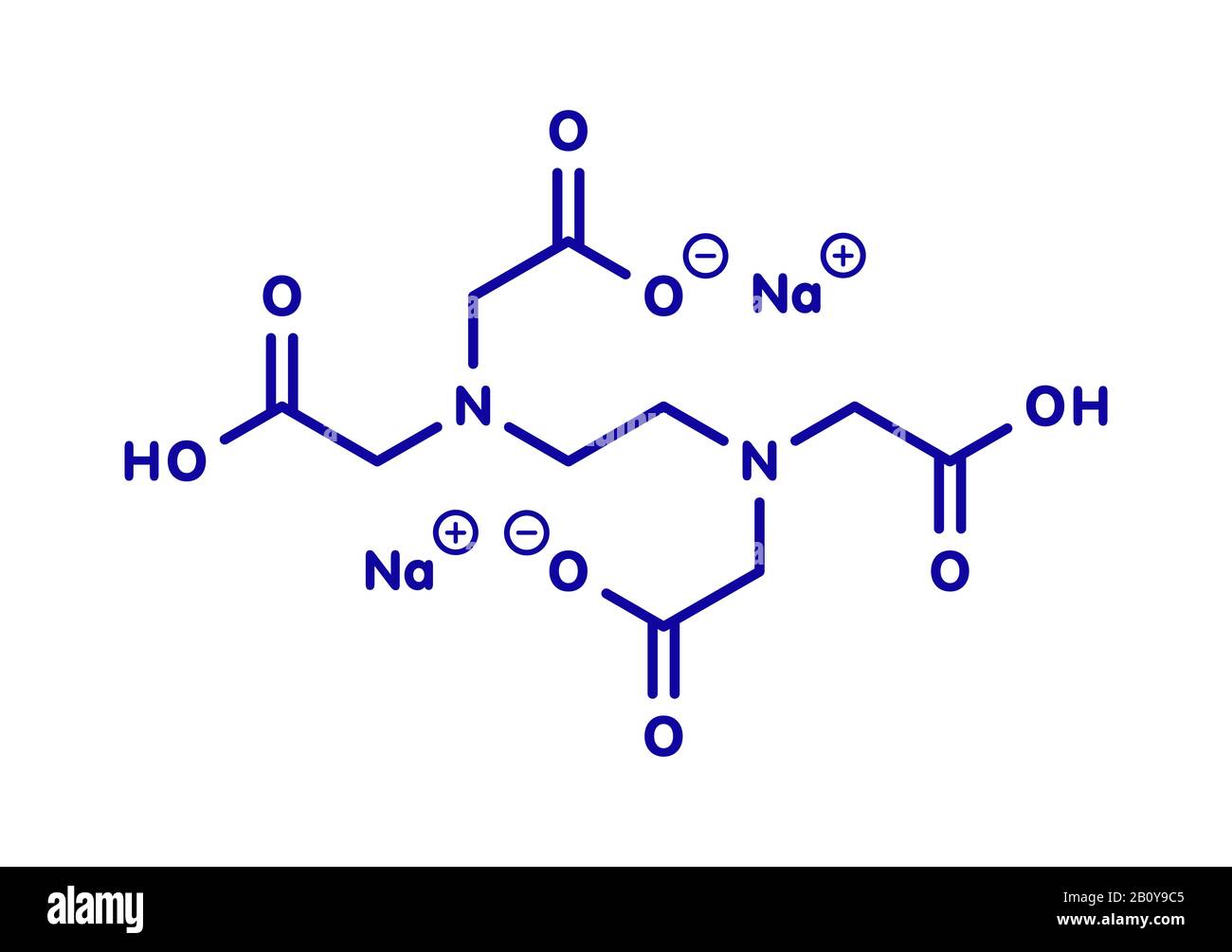 Disodium Edta Molecule Illustration Stock Photo Alamy