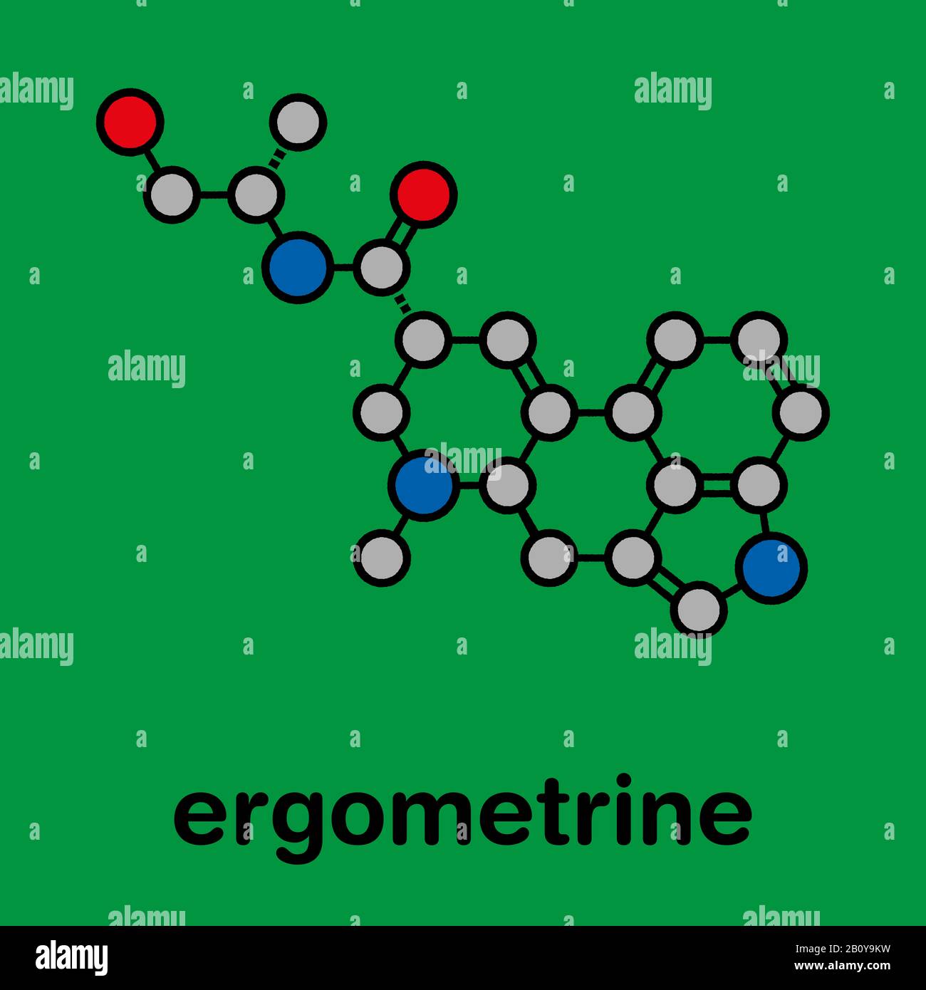 Ergometrine drug molecule, illustration Stock Photo Alamy