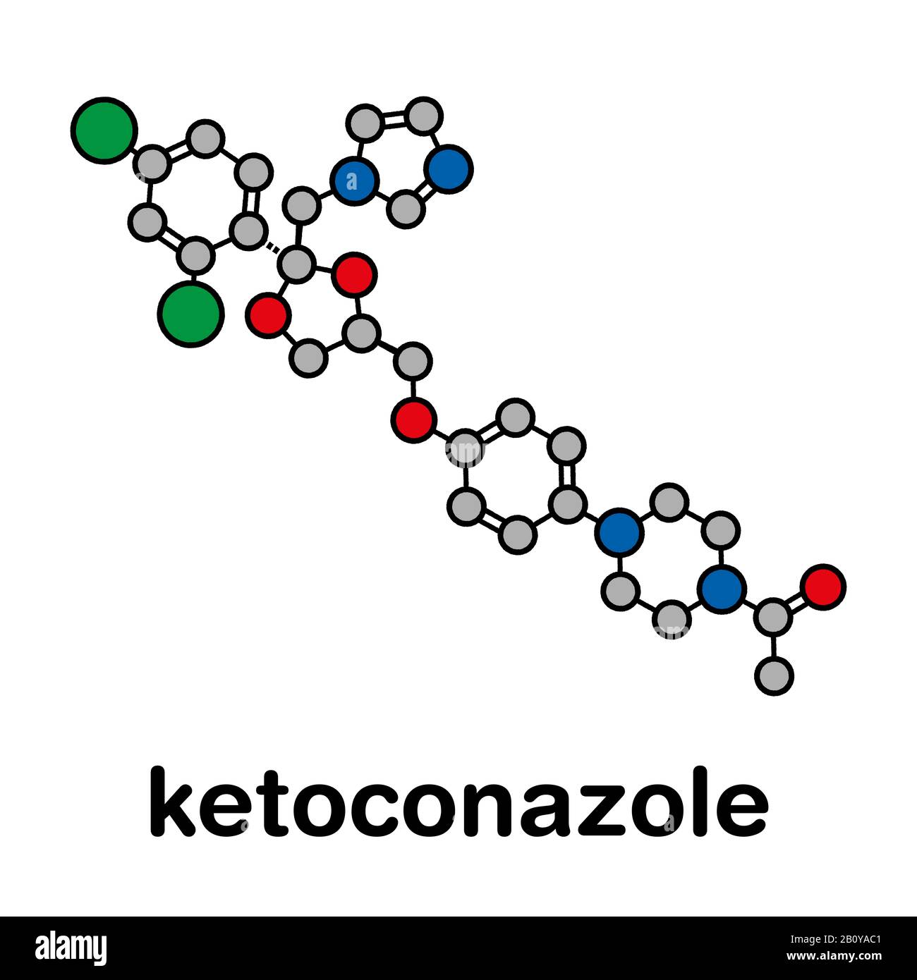 Ketoconazole antifungal drug molecule, illustration Stock Photo Alamy