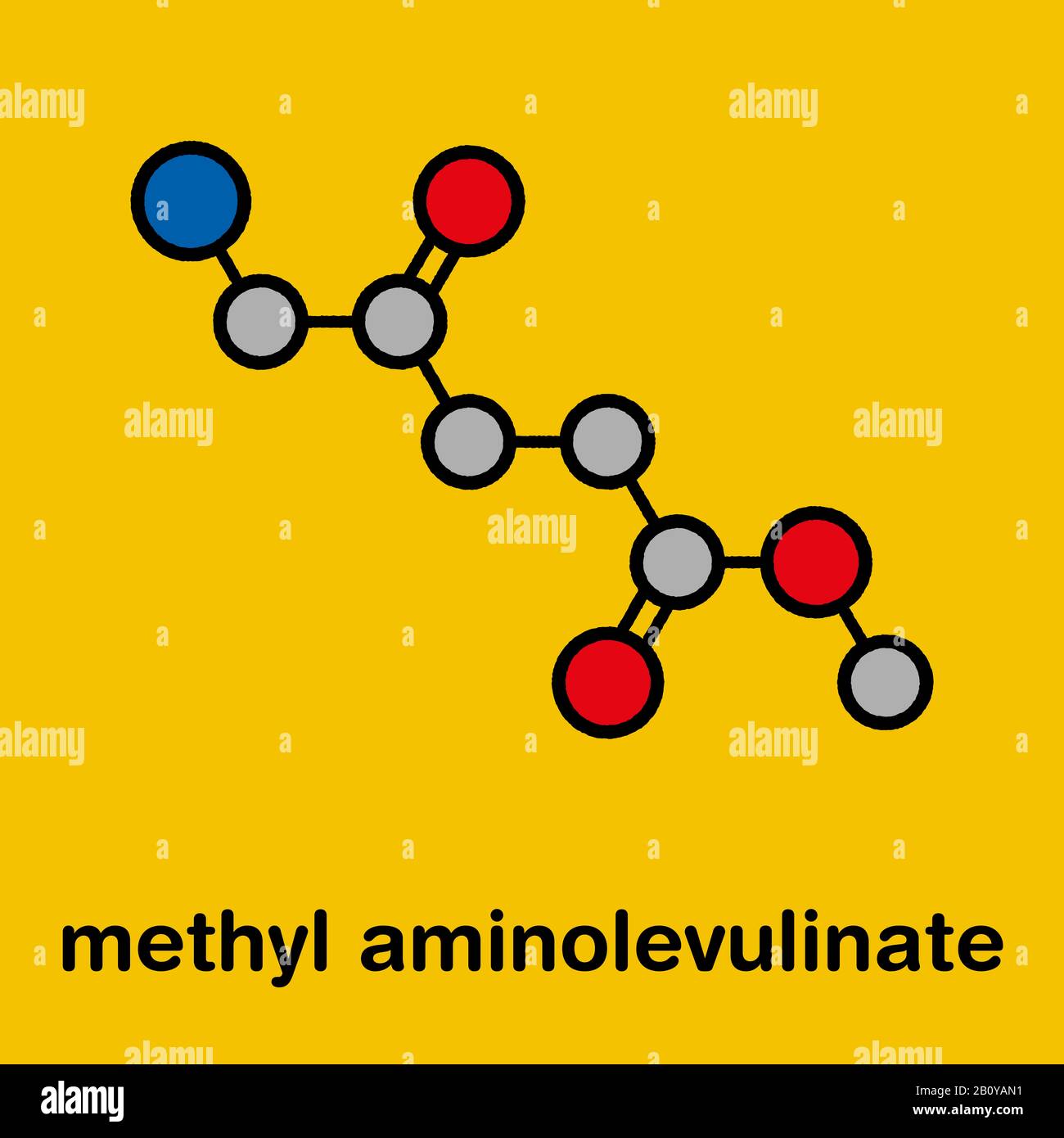 Methyl aminolevulinate non-melanoma skin cancer drug Stock Photo