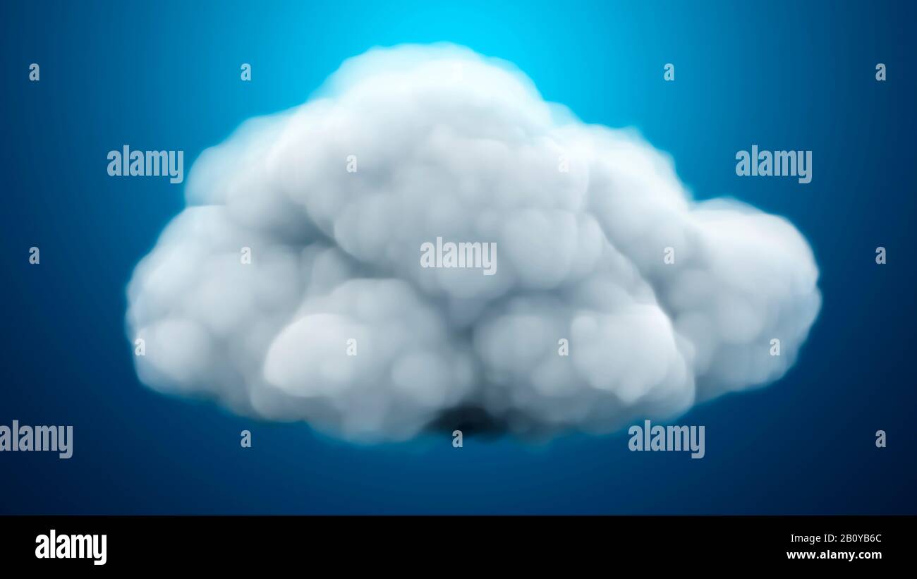 Cloud, illustration Stock Photo