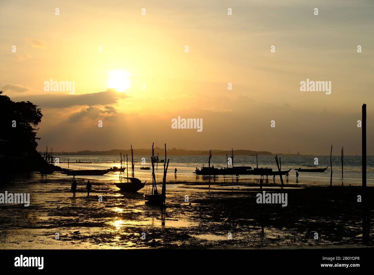 Batam Indonesia - Sambau Nongsa Beach Stock Photo
