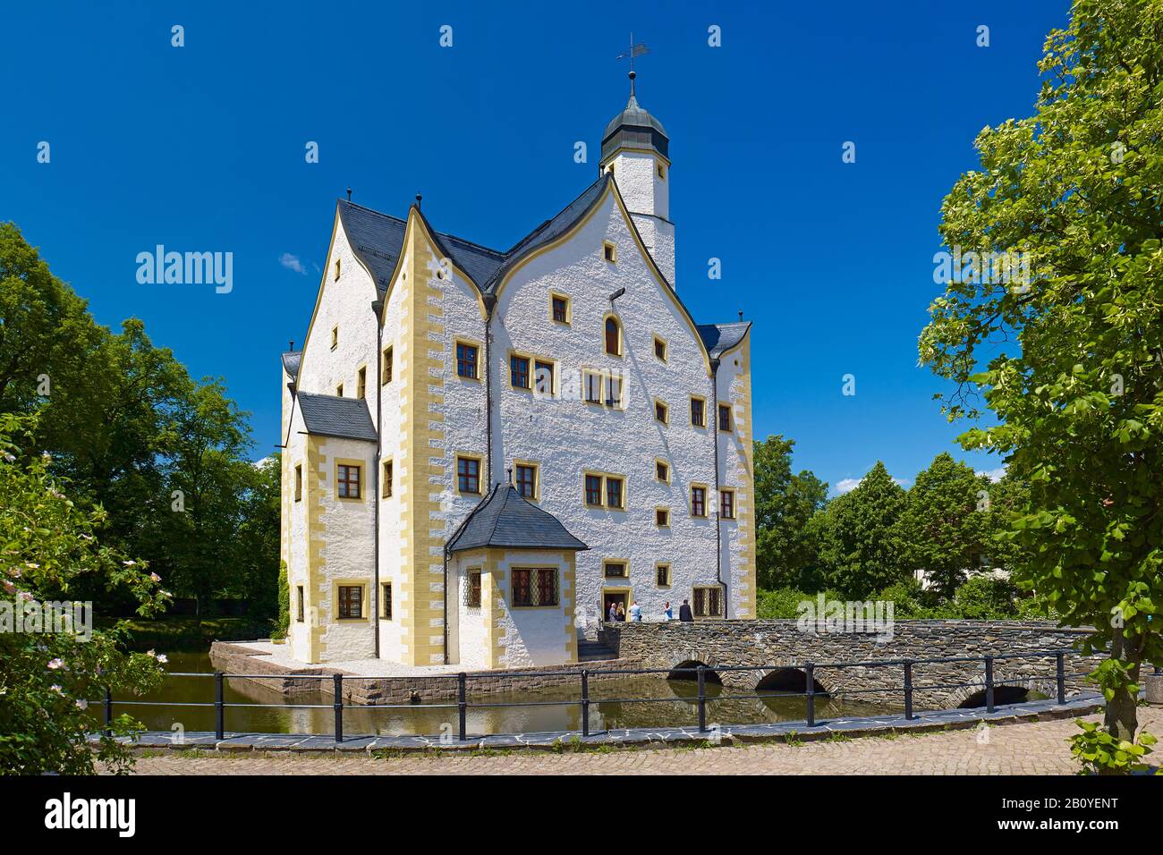 Klaffenbach Moated Castle Near Chemnitz High Resolution Stock ...