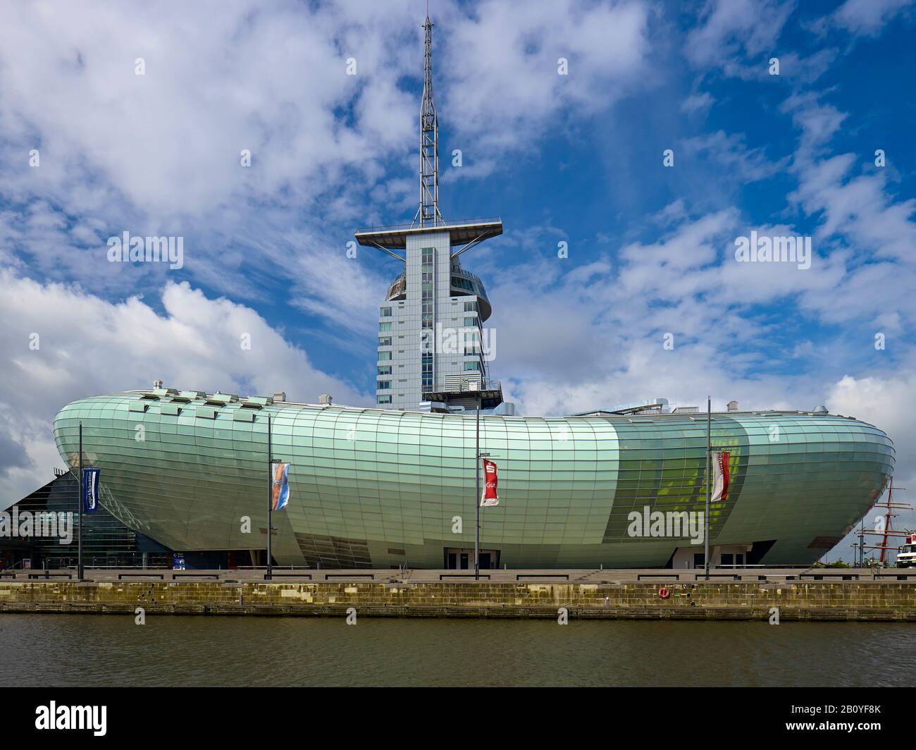 Atlantic Sail City Hotel and Klimahaus in Bremerhaven, Bremen, Germany, Stock Photo