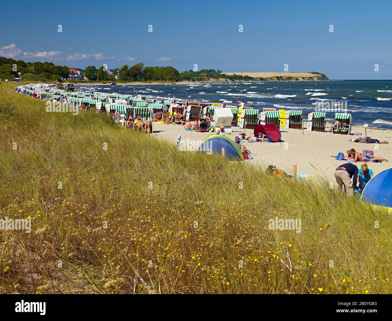 Beach in Boltenhagen, Mecklenburg-West Pomerania, Germany, Stock Photo
