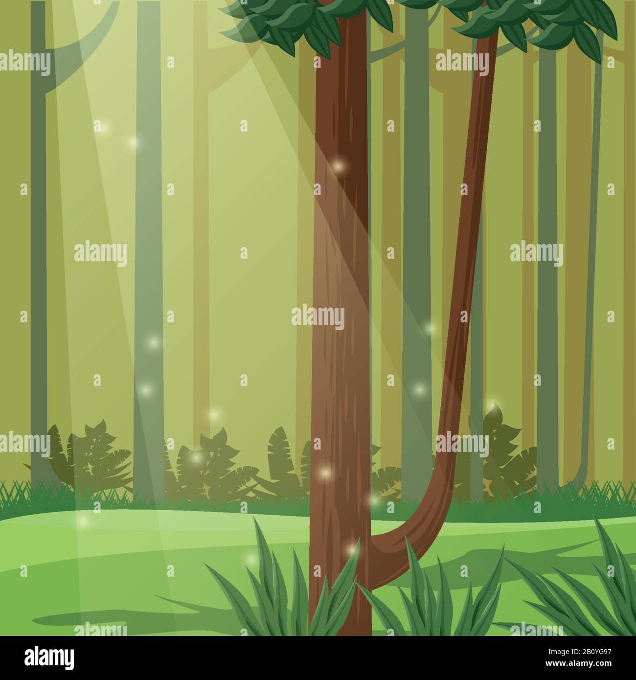 forest day landscape scene icon Stock Vector Image & Art - Alamy