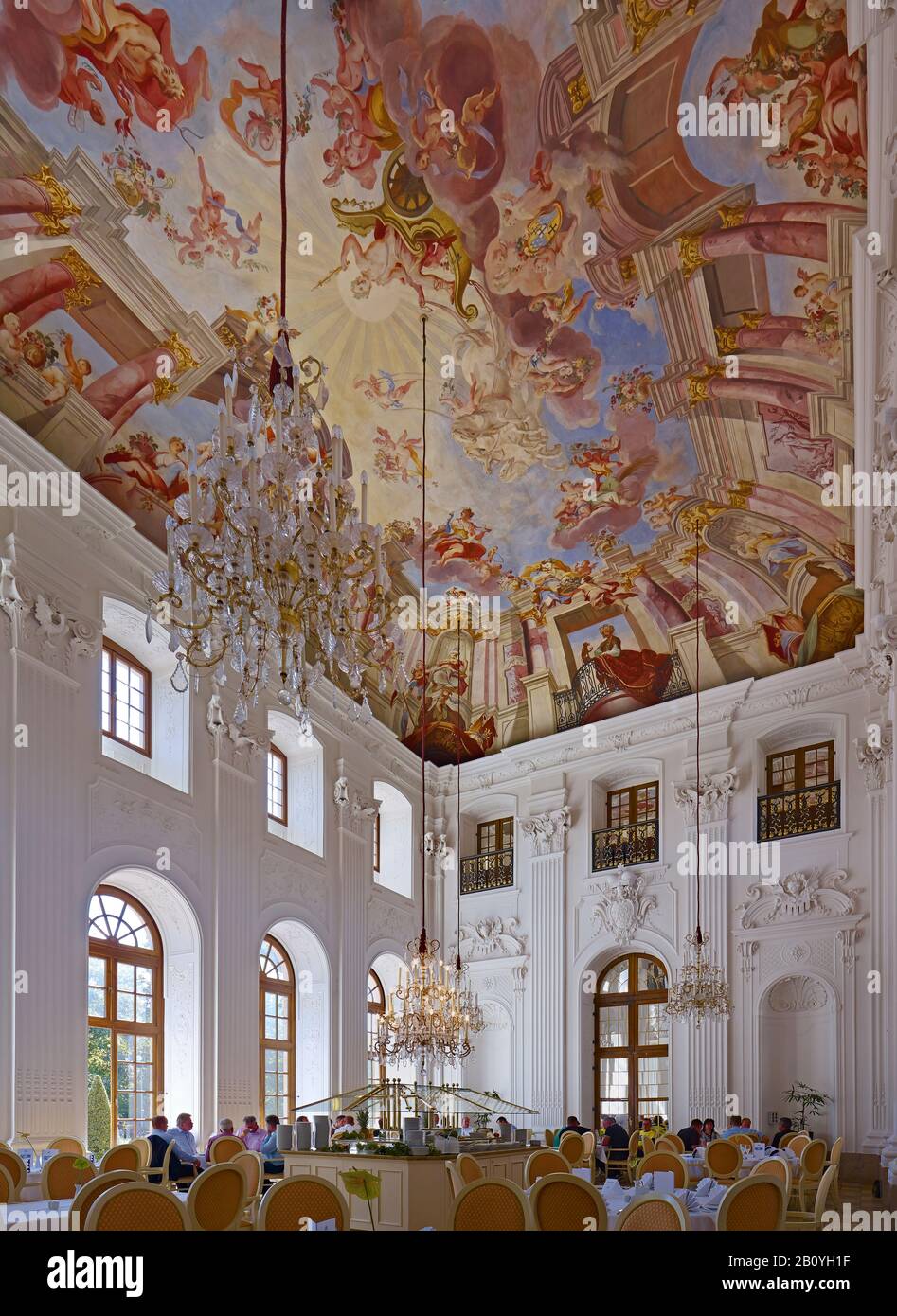 Ballroom in the orangery in Fulda, Hessen, Germany, Stock Photo