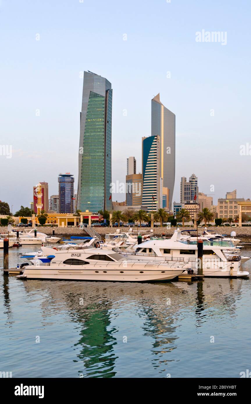 Sultan shopping center with marina, Kuwait, Arabian Peninsula, West Asia, Stock Photo