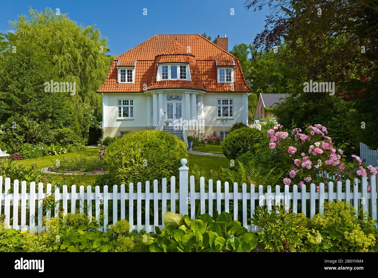Villa in Schleswig, Schleswig-Flensburg District, Schleswig-Holstein, Germany, Stock Photo