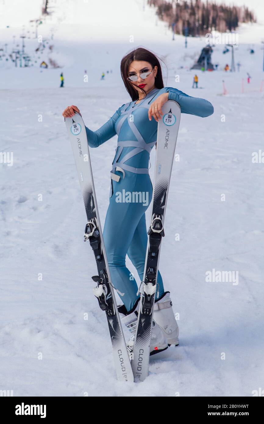 Bikini woman snow hi res stock photography and images Page 5 Alamy