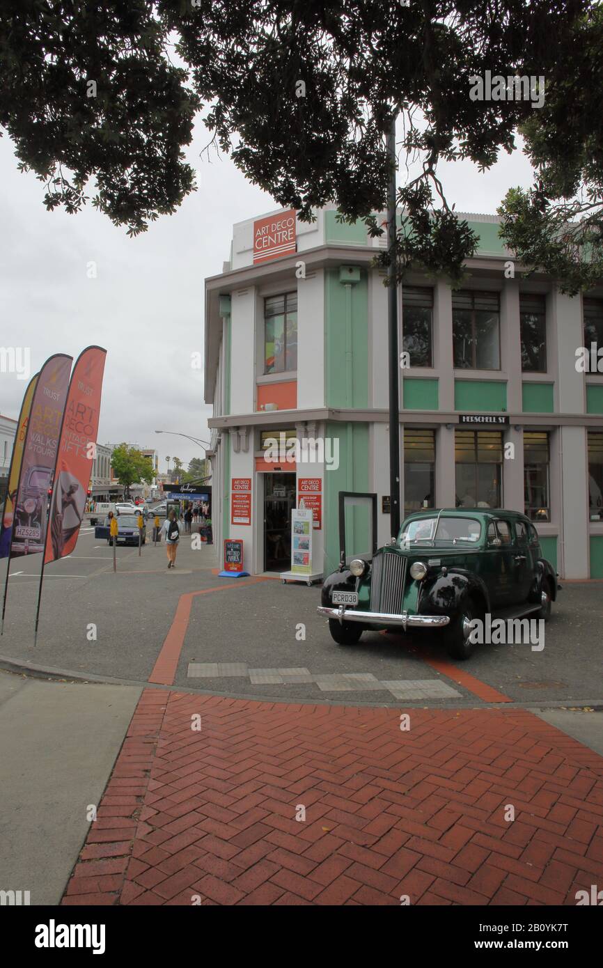 Napier, Art Deco capital of New Zealand Stock Photo