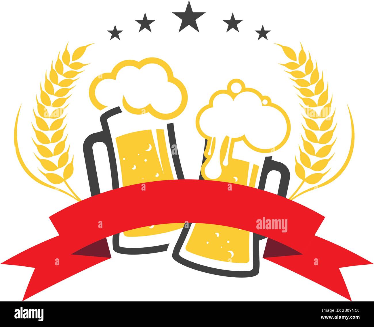 Beer craft vector illustration design template Stock Vector Image & Art Alamy