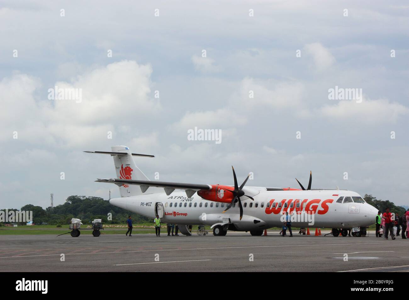 ATR 72-600 aircraft by Wings Air Stock Photo