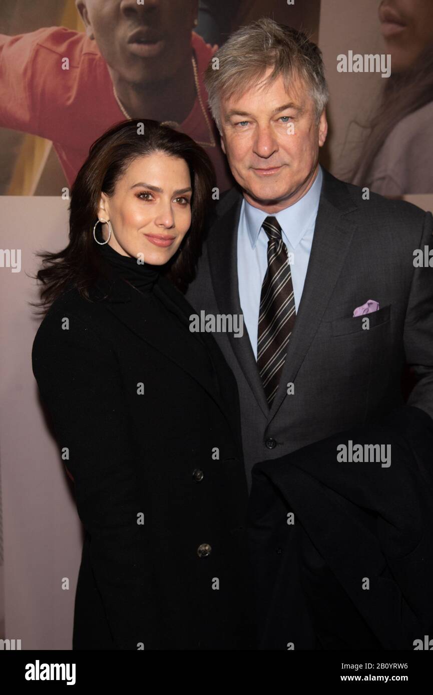 NEW YORK, NY FEBRUARY 20 Hilaria Baldwin and Alec Baldwin attend