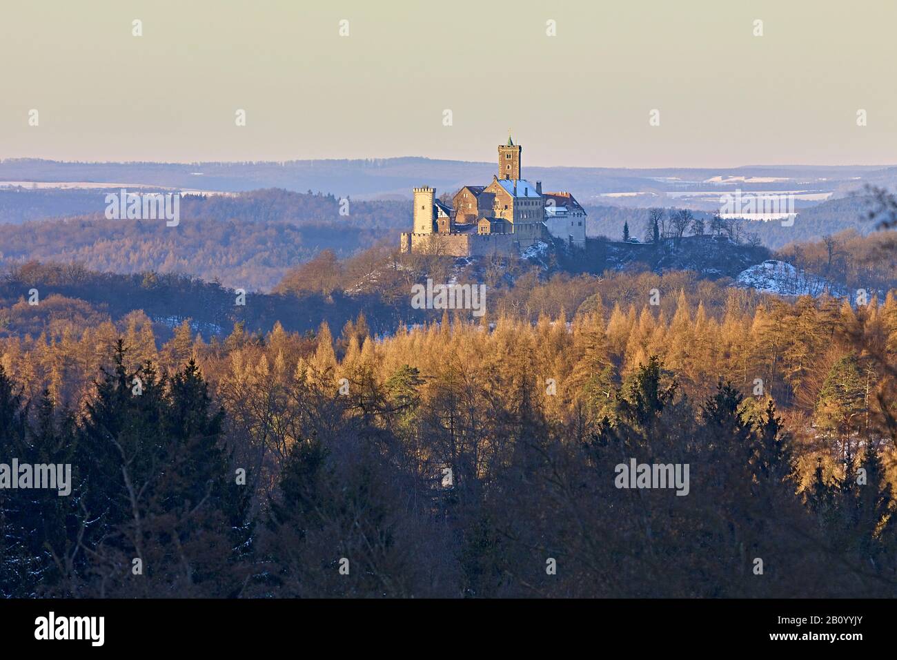 Wartburg Castle near Eisenach, Thuringia, Germany Stock Photo