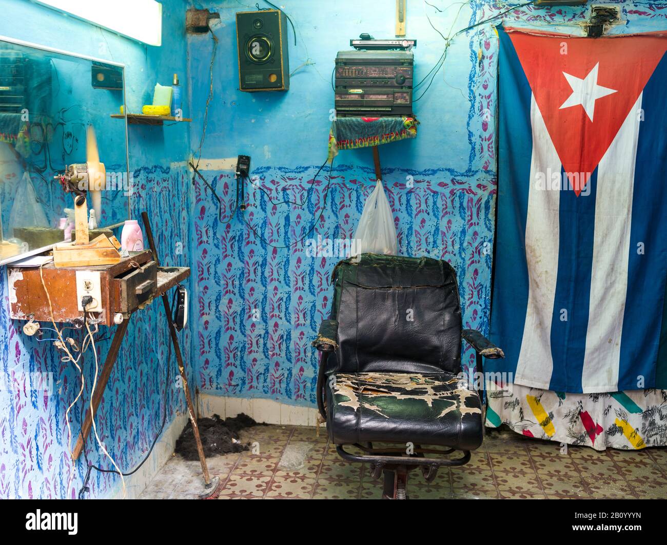Hair salon, Havana, Cuba Stock Photo Alamy