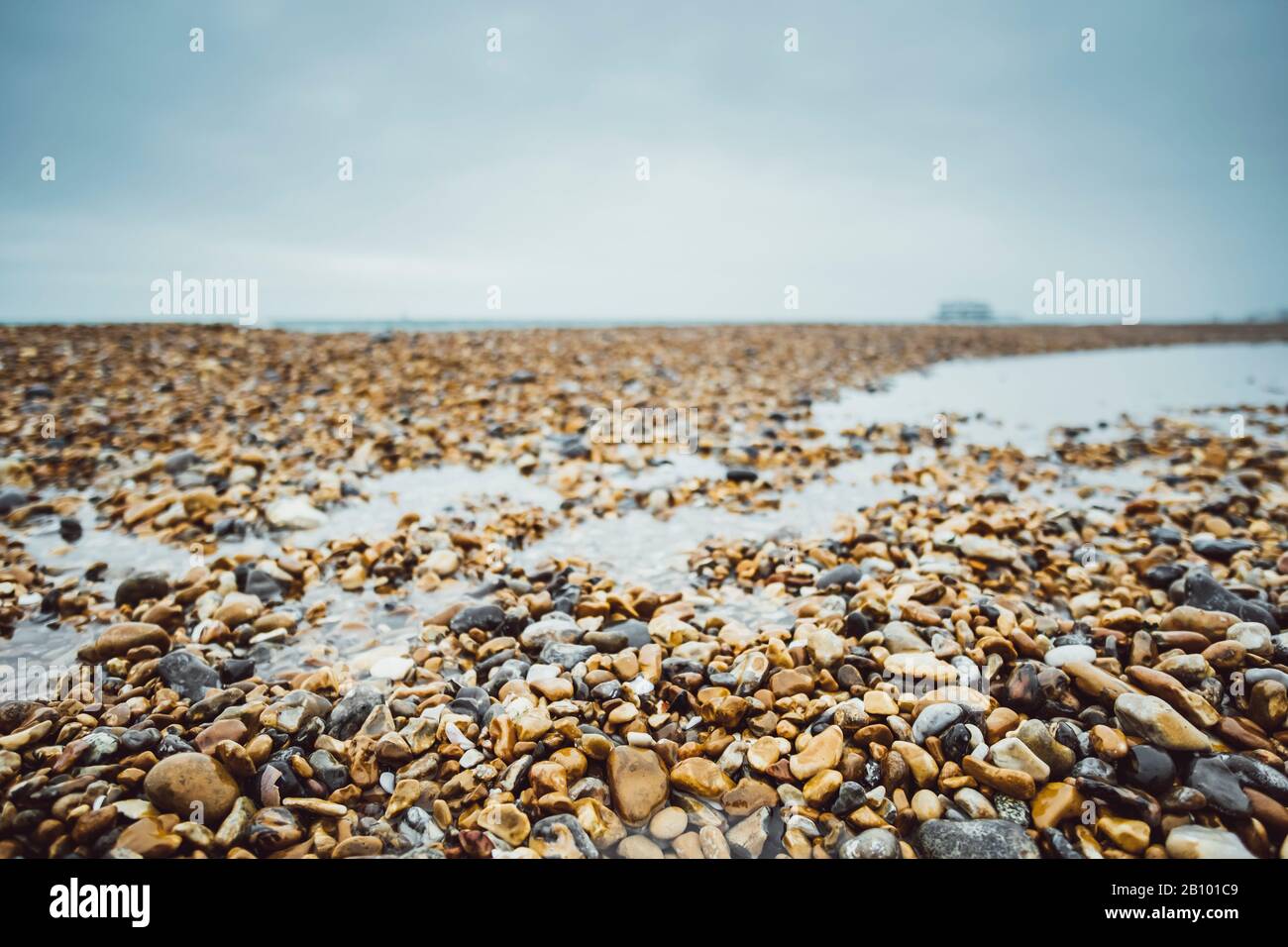 Beach in Brighton, England Stock Photo