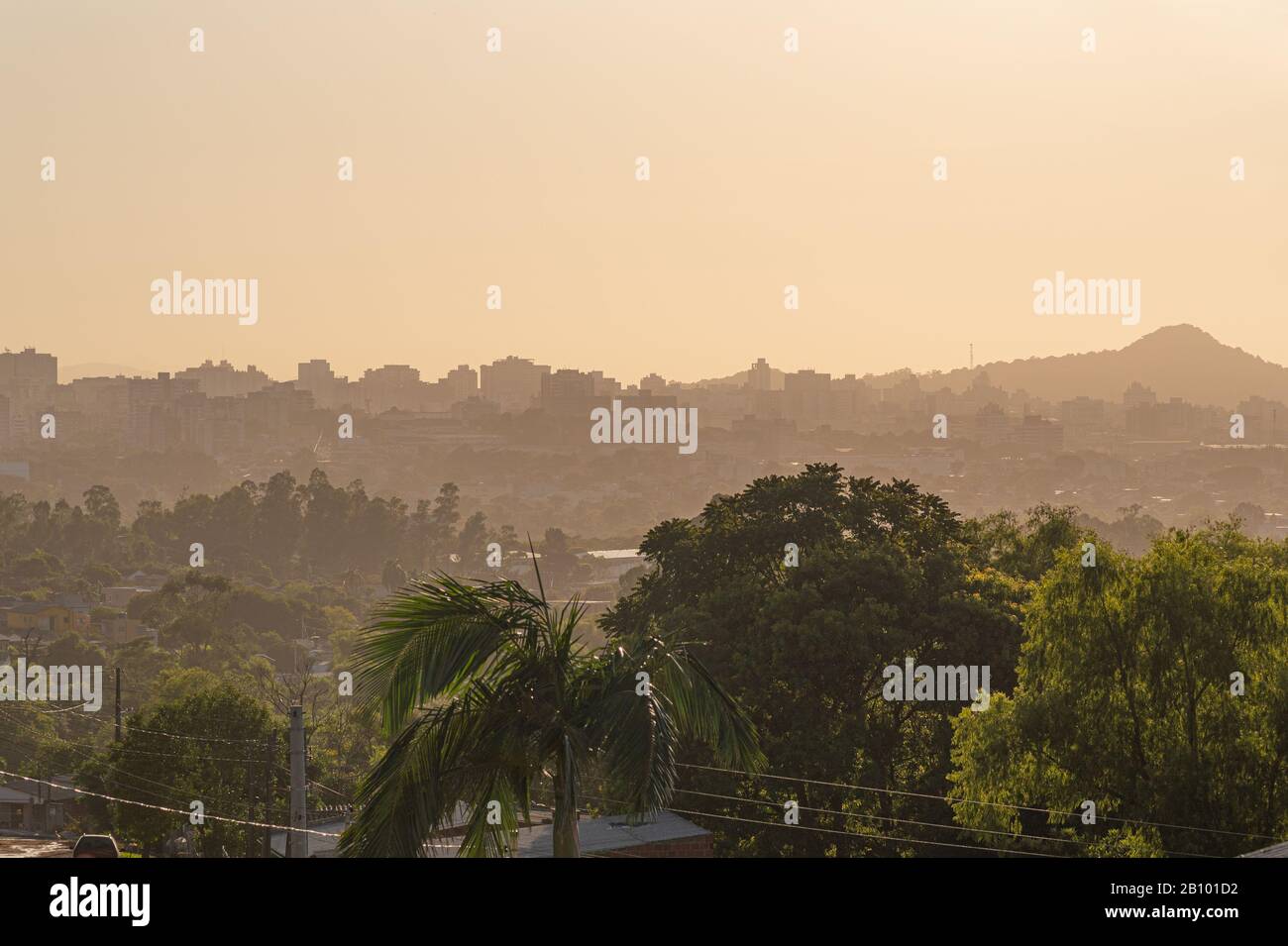 Santa Maria is a municipality in the state of Rio Grande do Sul, Brazil. it is considered a medium city and of great influence in the central region o Stock Photo