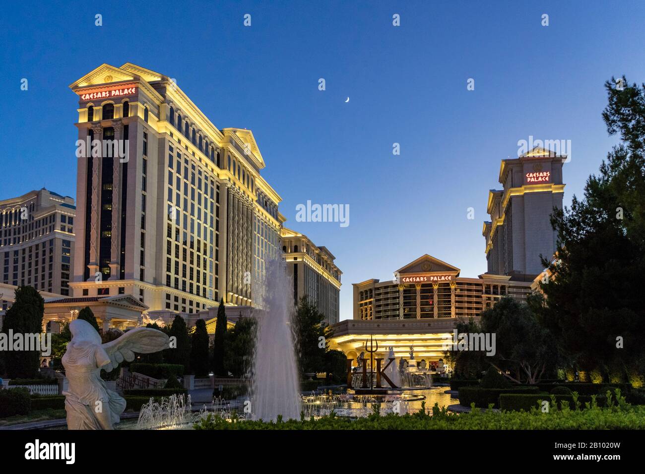 Caesars Palace luxury hotel, casino, The Strip, Las Vegas, Nevada, USA Stock Photo