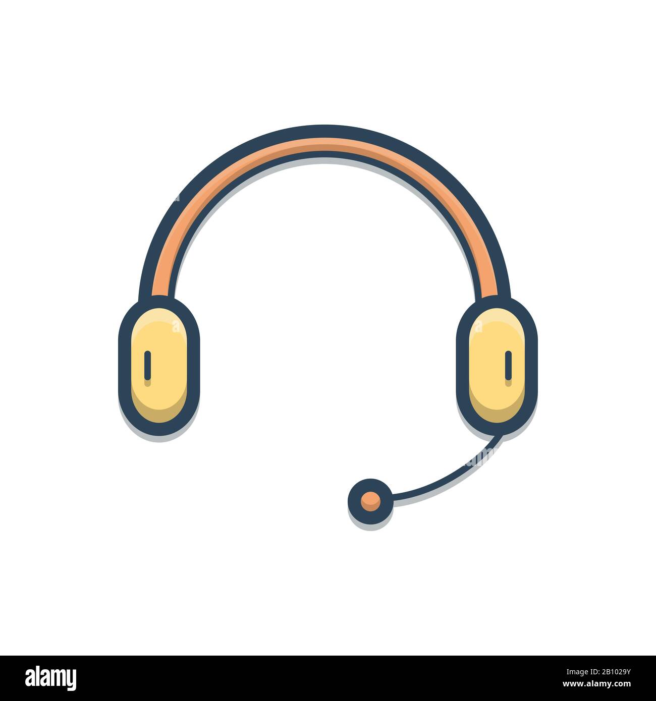 Headphone headphone logo headset icon hi-res stock photography and ...