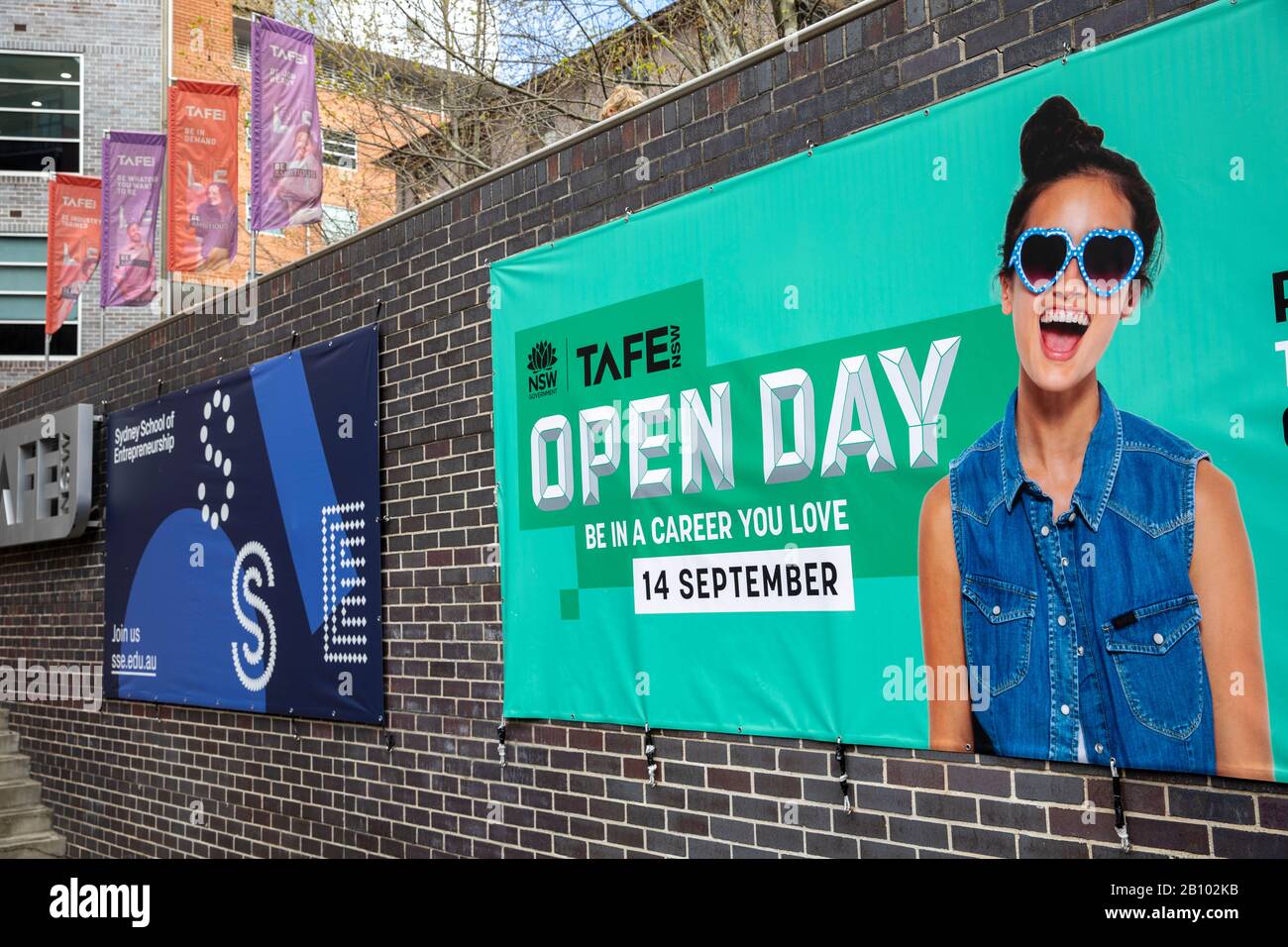 TAFE NSW campus in Ultimo Sydney providing skills and career training and education,Sydney,Australia Stock Photo
