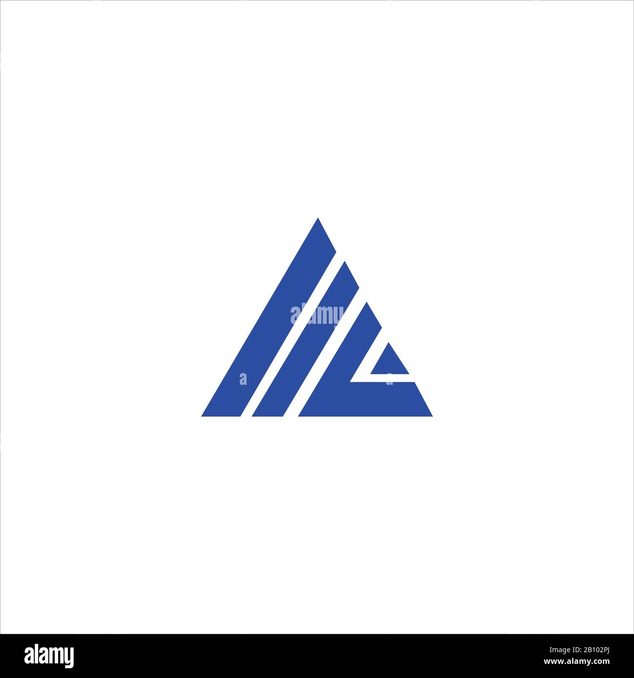 Initial letter al or la logo design template Stock Vector