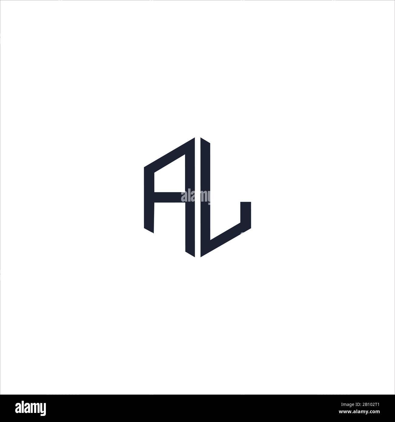 Initial letter al or la logo design template Stock Vector Image & Art ...