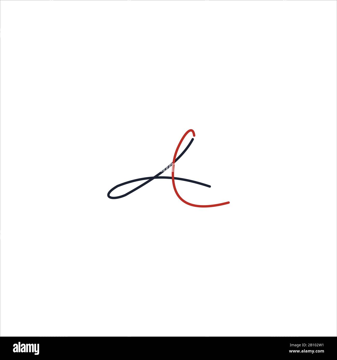 Initial letter al or la logo design template Stock Vector Image & Art ...