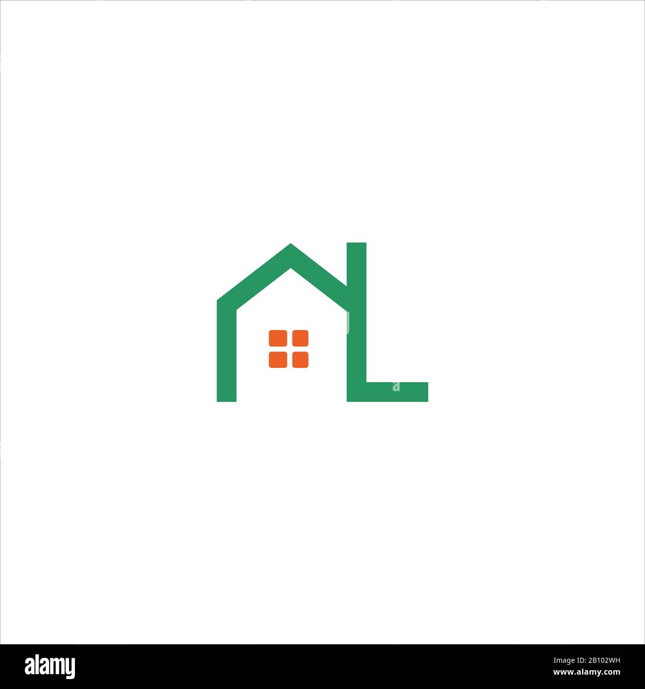 Initial letter al or la logo design template Stock Vector