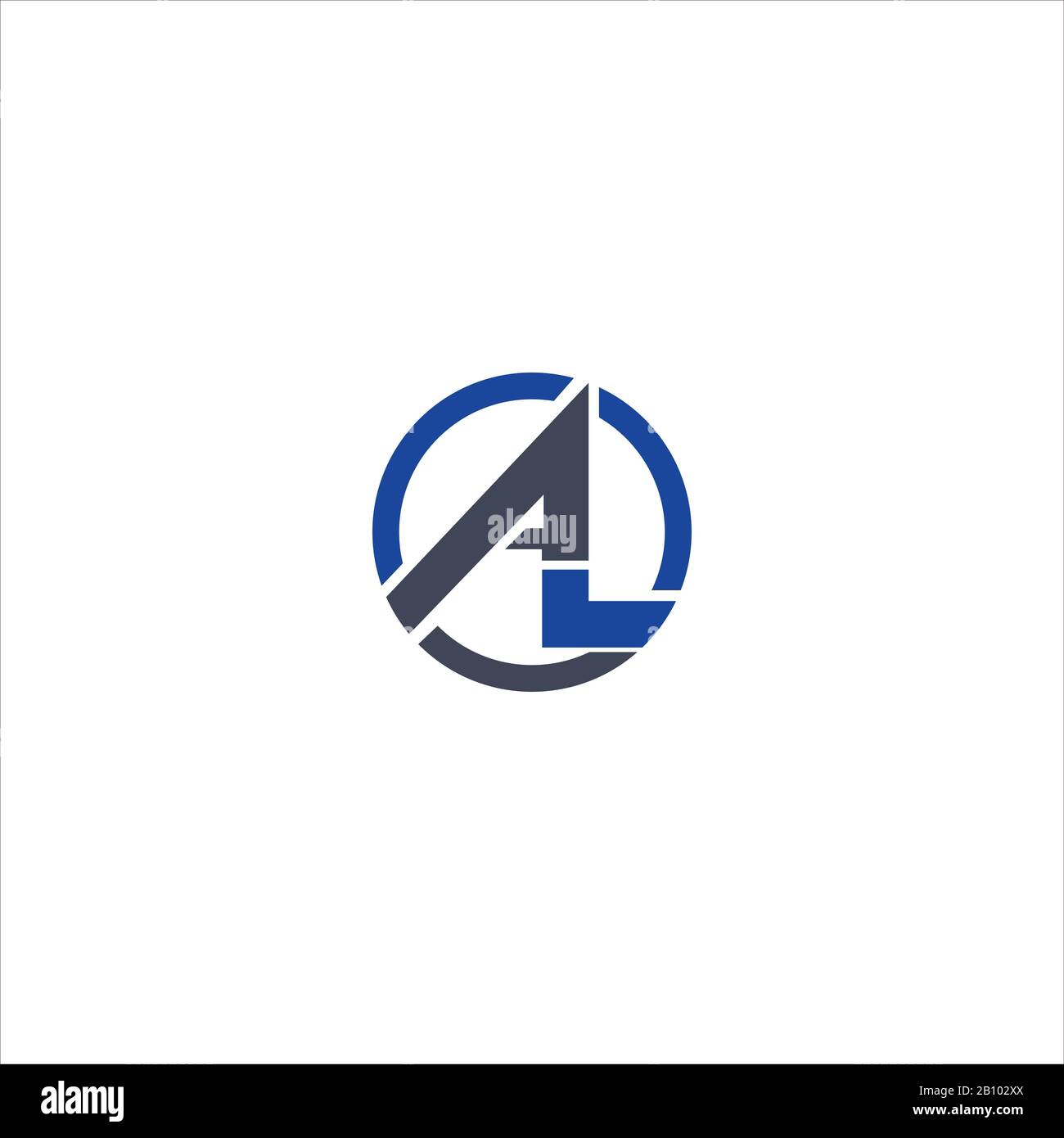 Initial letter al or la logo design template Stock Vector Image & Art ...