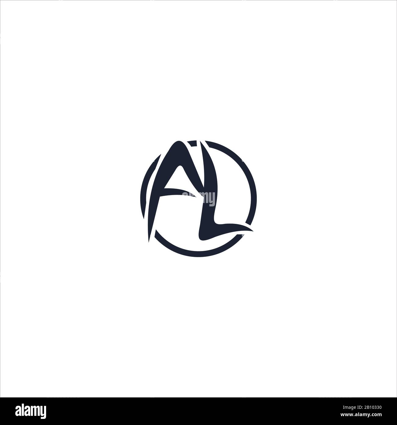 Initial letter al or la logo design template Stock Vector Image & Art ...