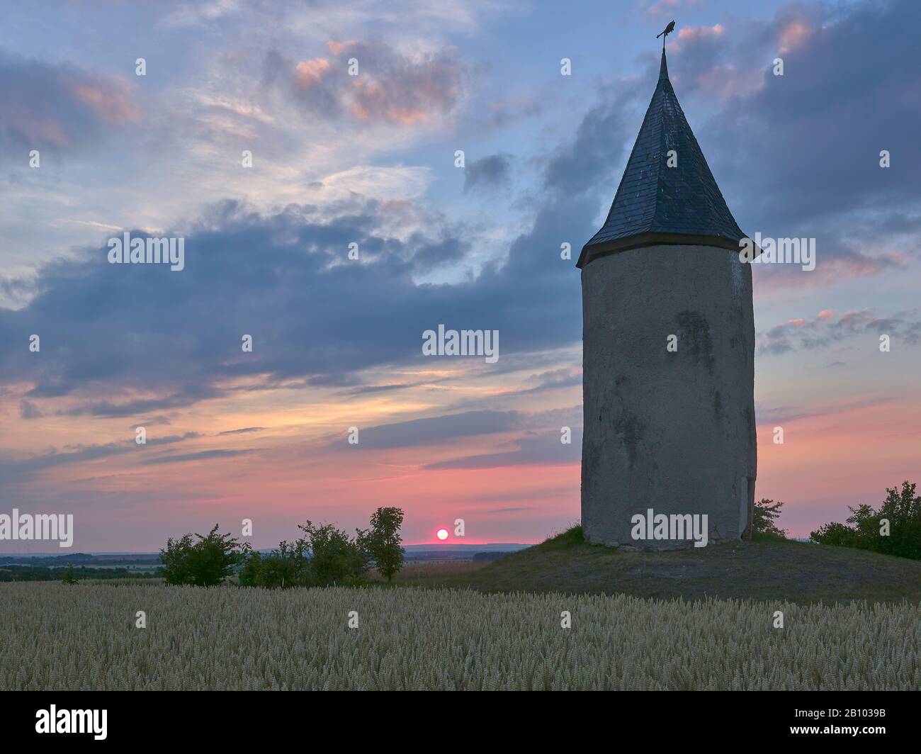 Barkhäuser Turm between Udestedt and Stotternheim, near Erfurt, Thuringia, Germany Stock Photo