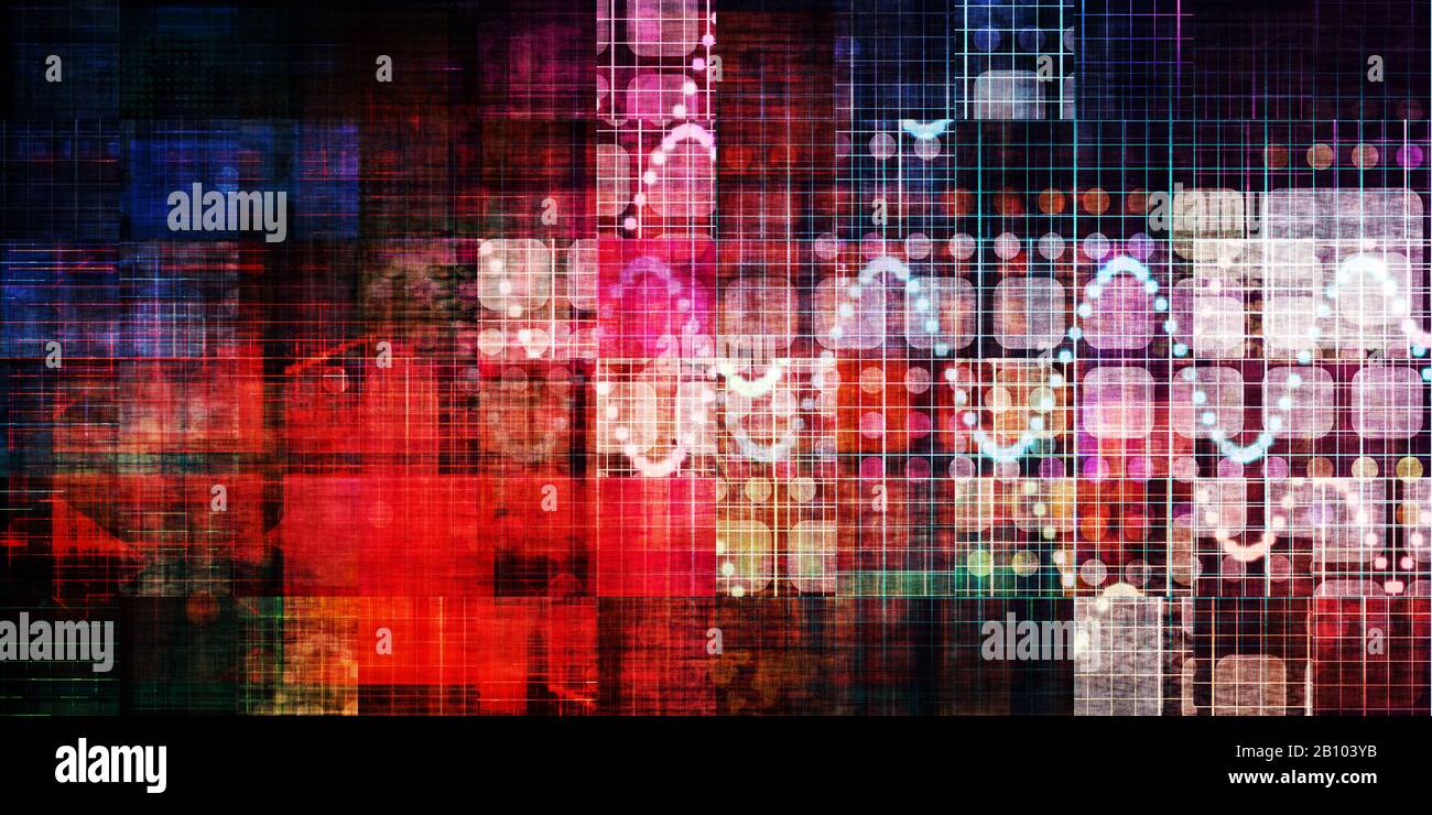 Digital Glitch Background as Abstract Technology Design Stock Photo - Alamy