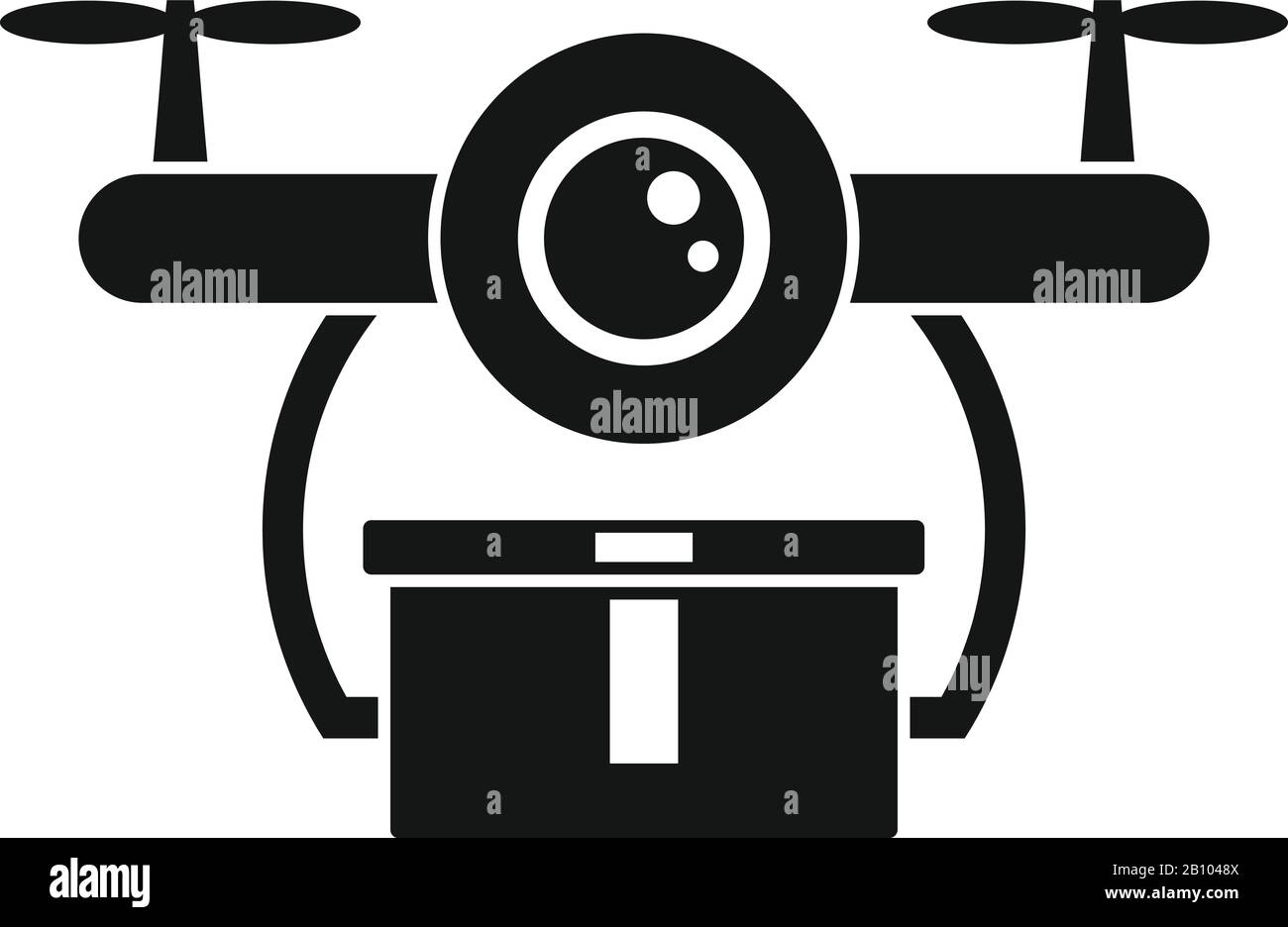 Quick drone delivery icon. Simple illustration of quick drone delivery ...