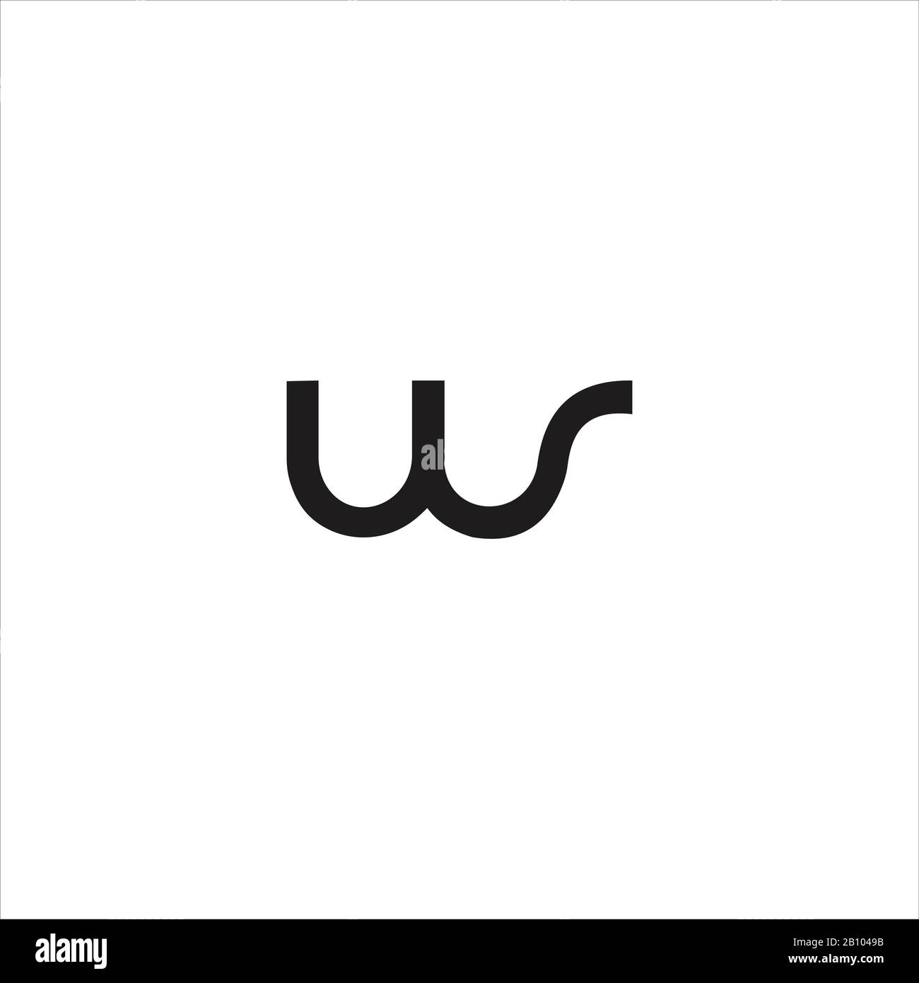 Initial letter wr or rw logo design template Stock Vector Image & Art ...