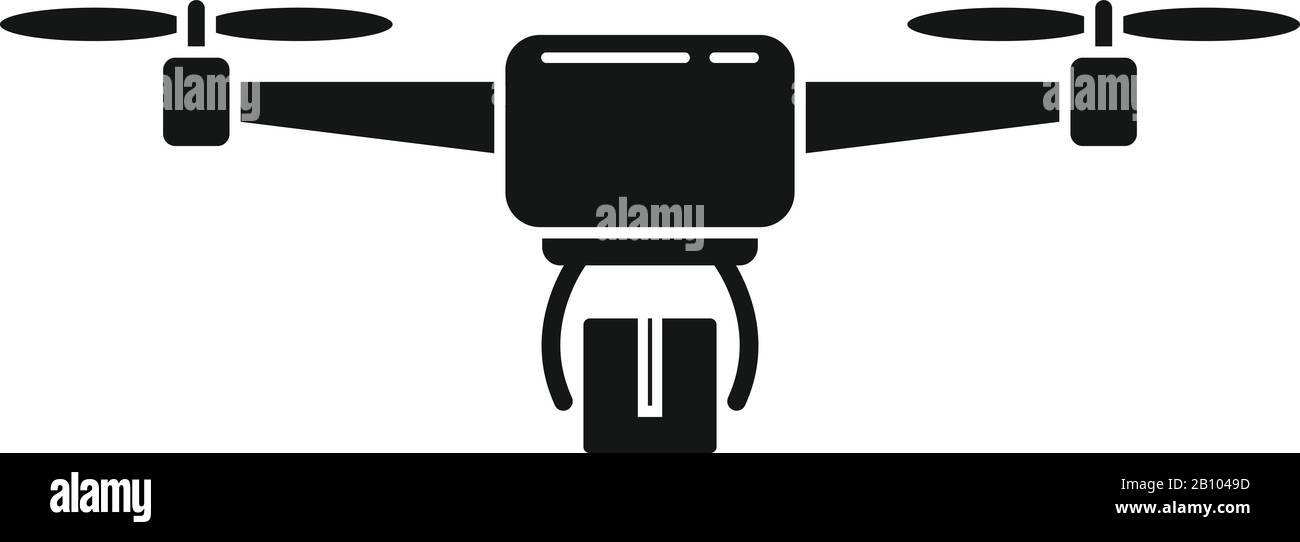 Fast drone delivery icon. Simple illustration of fast drone delivery ...