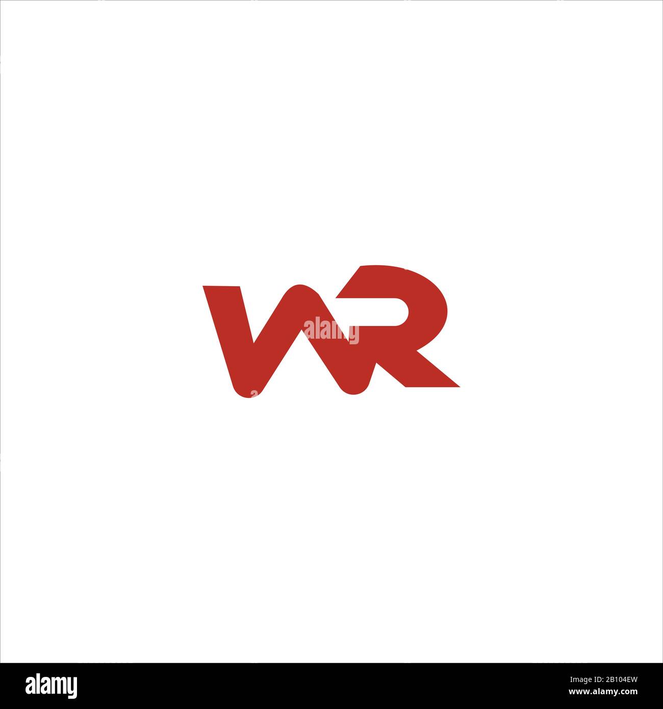 Initial letter wr or rw logo design template Stock Vector Image & Art ...