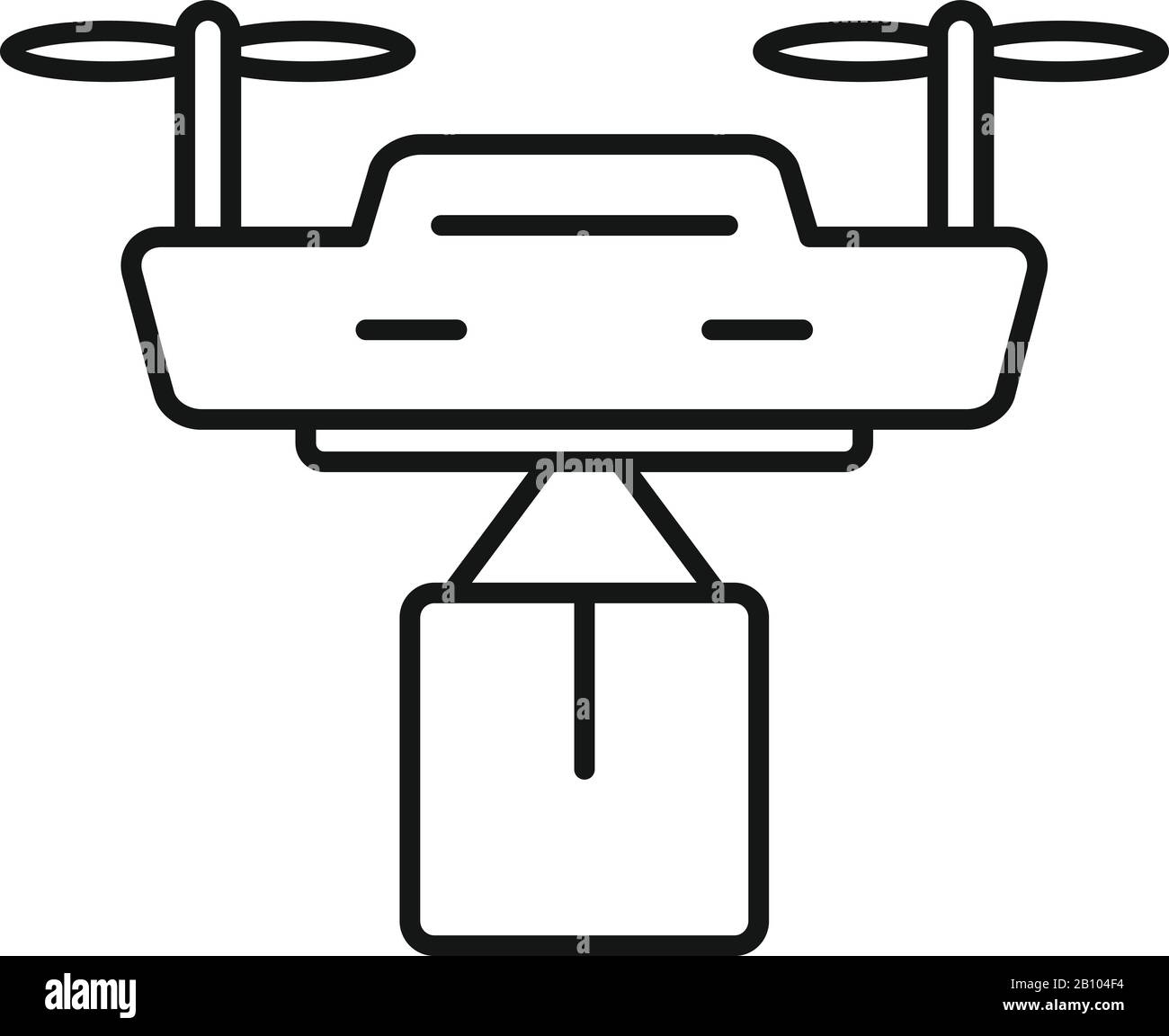 City drone delivery icon. Outline city drone delivery vector icon for ...