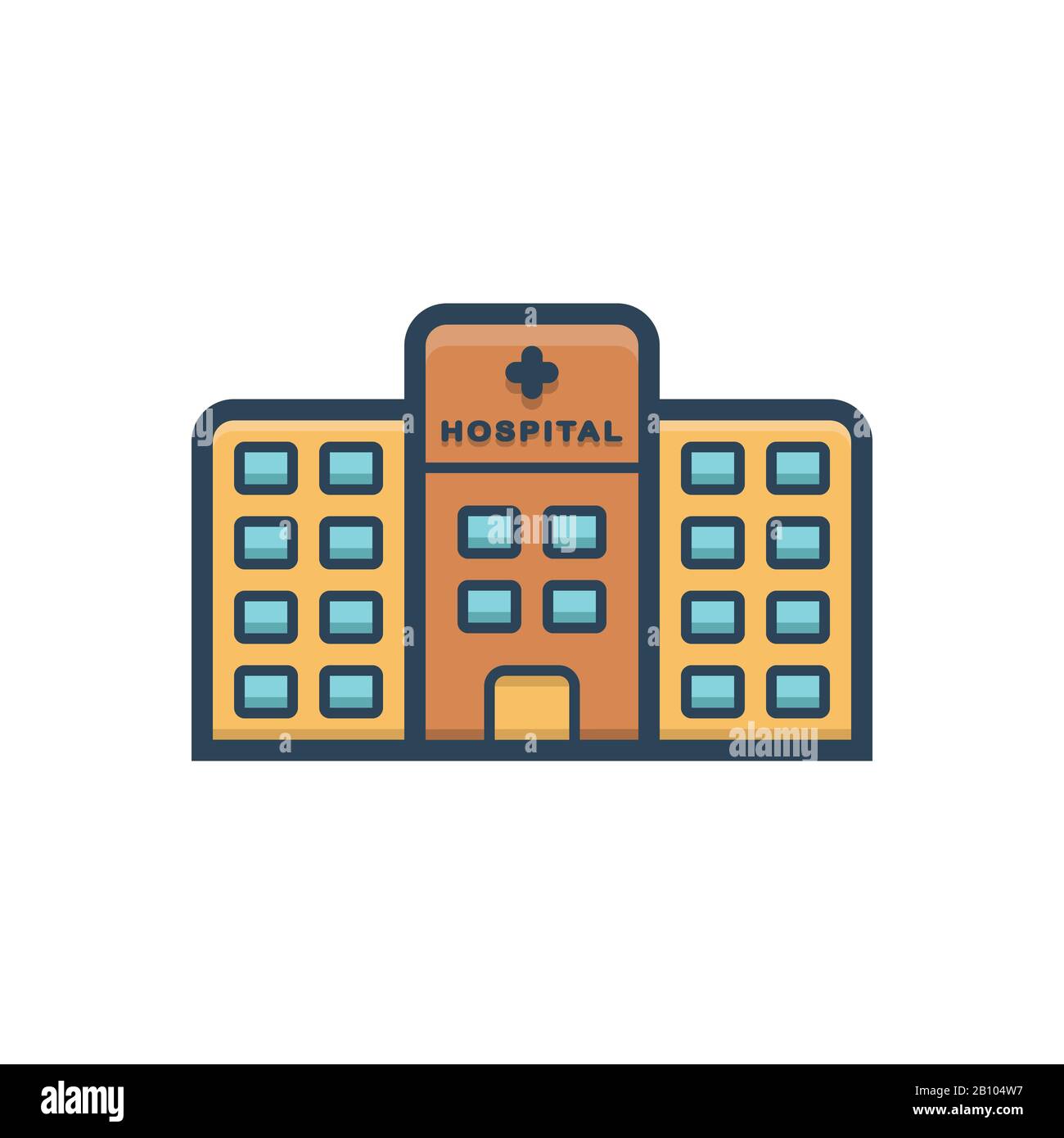 Hospital Architecture Stock Vector Images - Alamy