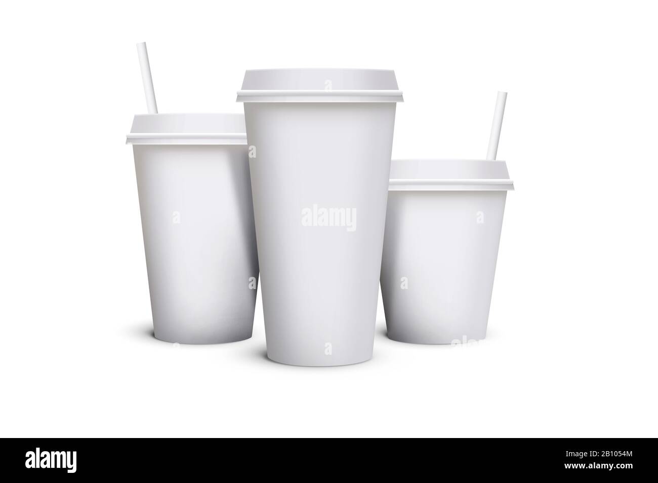 https://c8.alamy.com/comp/2B1054M/3d-illustration-of-white-blank-takeaway-paper-carton-coffee-or-tea-cup-with-straw-in-different-size-on-isolated-white-background-for-presentation-use-2B1054M.jpg